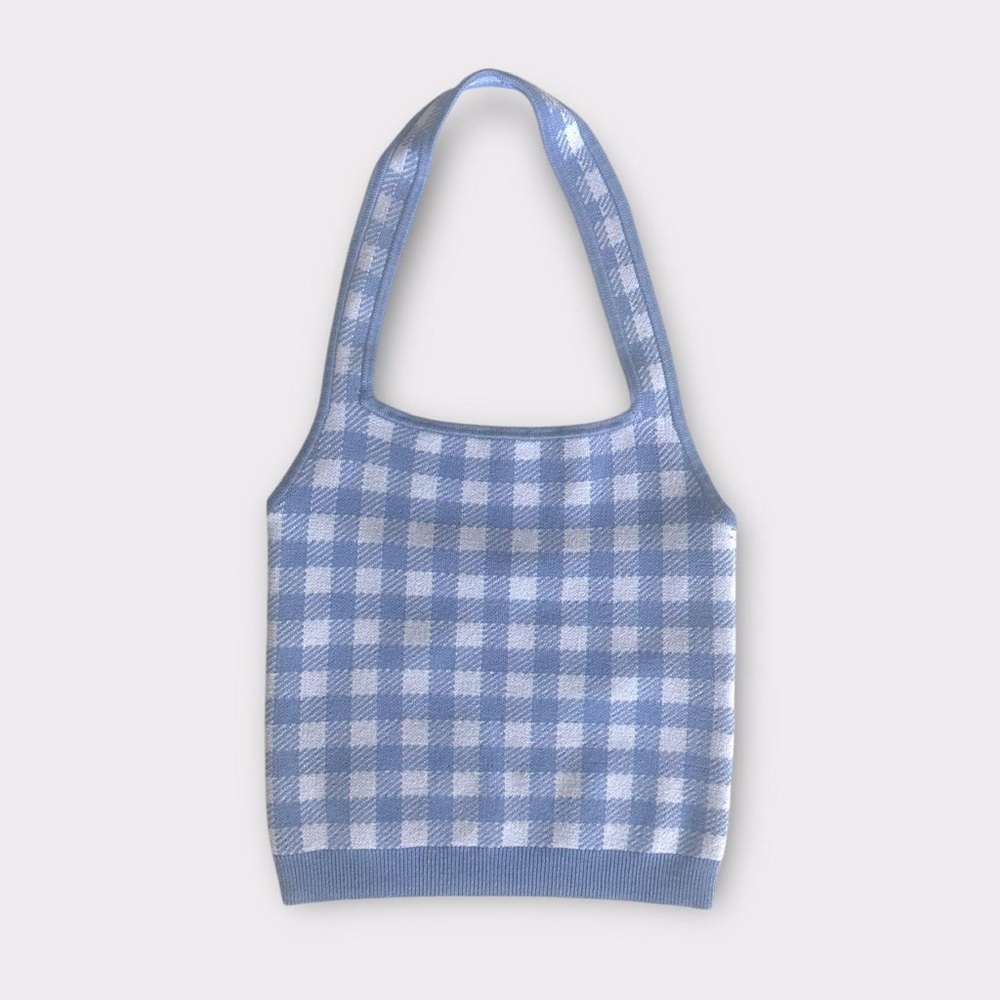 Abercrombie Gingham Sweater Tank Plaid